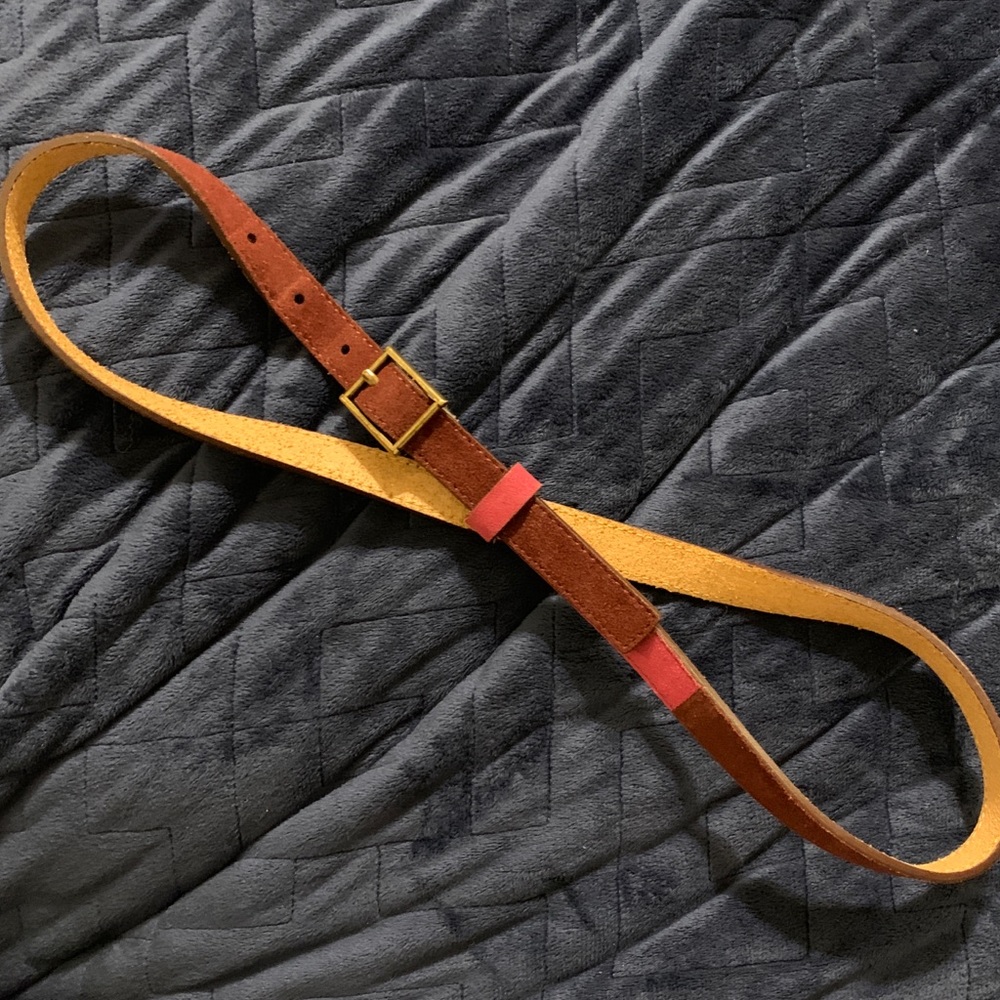 Gap Burgundy Suede Belt